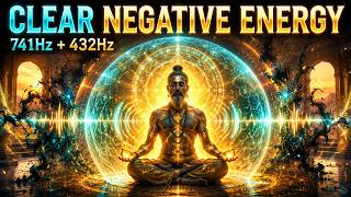 741Hz + 432Hz Morning Purification Ritual • Clear Psychic Debris &amp; Protect Your Sacred Space Before