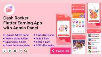 Cash Rocket – Flutter Earning App with Admin Panel || How to Make Flutter Earning App