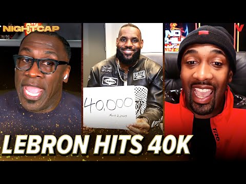 Shannon Sharpe & Gilbert Arenas react to LeBron James reaching 40k points in Lakers loss | Nightcap