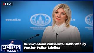 🔴LIVE : Russia’s Maria Zakharova Holds Weekly Foreign Policy Briefing | AH112