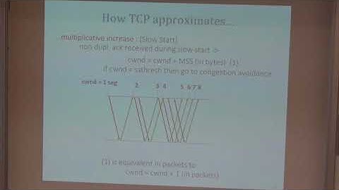 TCP-IP 2017: Congestion Control 2