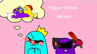 //Sugar Crash Meme//Yellow x Purple//Among Us// Resimi