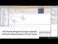 TIA Portal Simple Conveyor Speed Control Using Factory IO and more