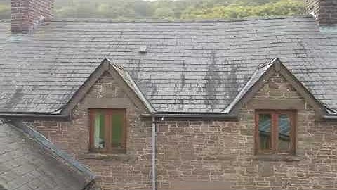 Metal guttering survey - drone footage