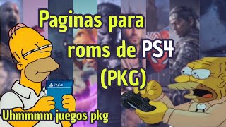 🔝 Las MEJORES PÁGINAS  para Descargar 📥 PKG 🎮 en PS4 🕹️🔵 en 2026 🚀📅