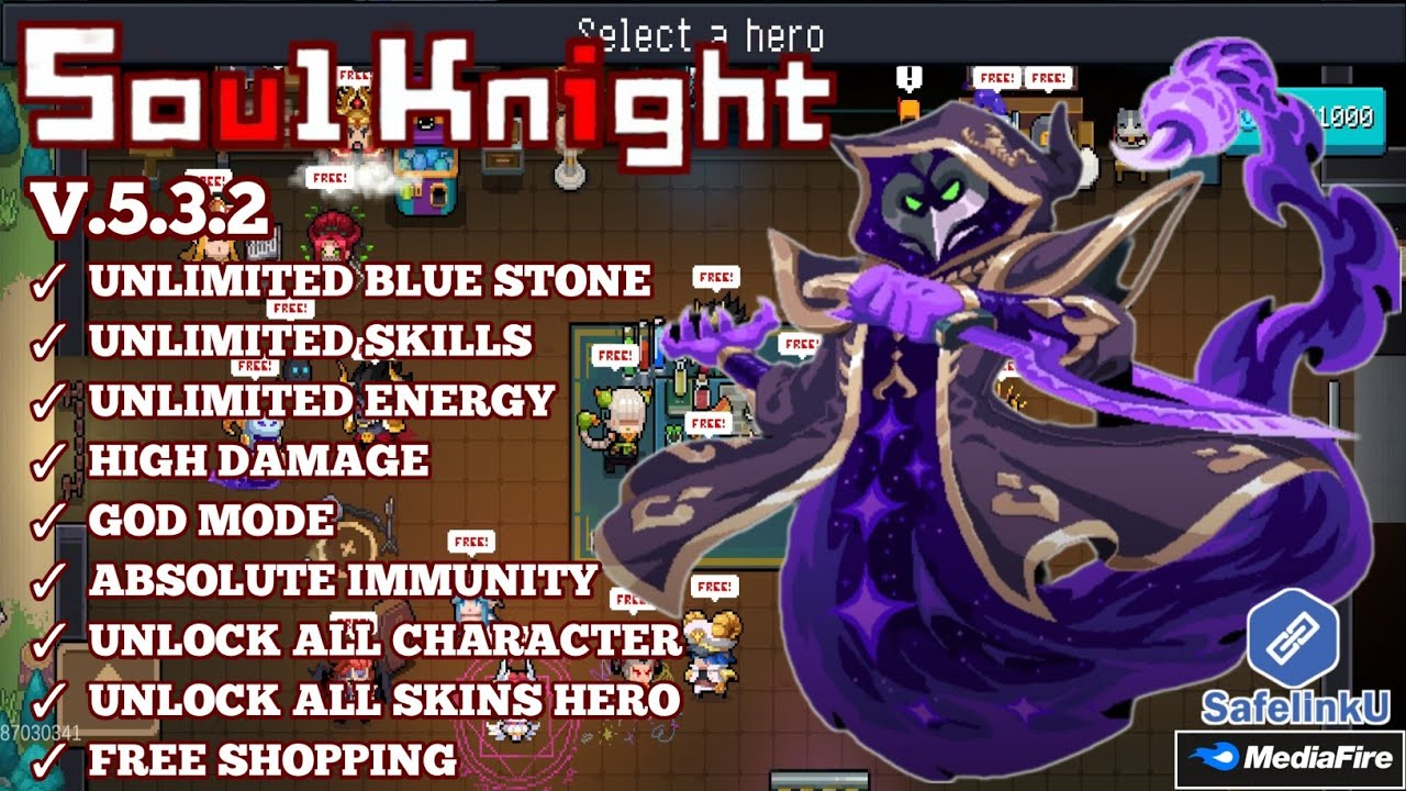 Soul Knight Mod Apk 5.5.2 (Mod Menu, God Mode)