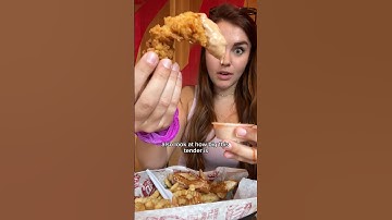 Everything I ate my first time at raising cane’s! #foodie #fastfood #eating #friedchicken #shorts