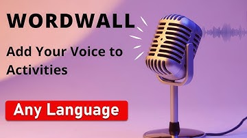Add your own voice to Wordwall activities-Wordwall Audio