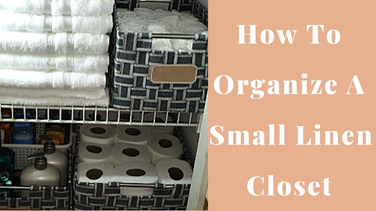 NEW! Small Linen Closet Makeover | How To Organize A Small Linen Closet ...