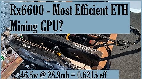 Rx 6600 Best ETH Overclock Settings (High Efficiency)
