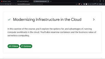 Modernizing Infrastructure in the Cloud | Module 1 | Quiz Answers #googlecloud