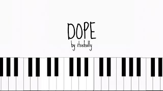 Video thumbnail of "DOPE - BTS - Piano Tutorial"