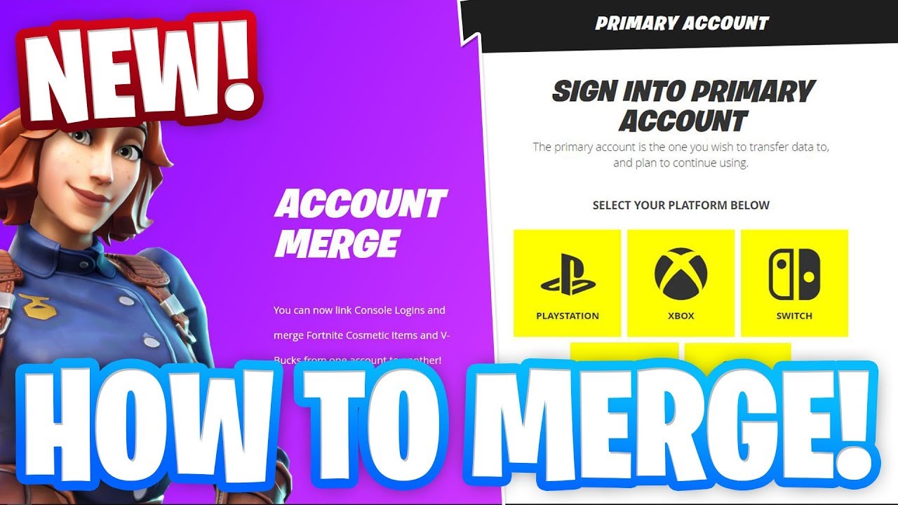 HOW TO MERGE YOUR ACCOUNTS IN FORTNITE! (Guide/Rules) YouTube