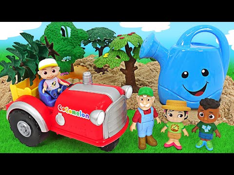 JJ And let&amp;#39;s plant <strong>trees</strong> with grandpa and pick delicious apples! | PinkyPopTOY