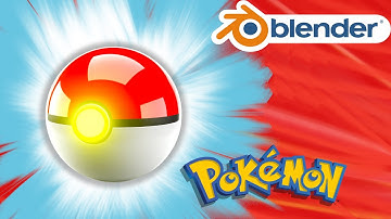 Blender Beginner Tutorial - How to make a Pokeball