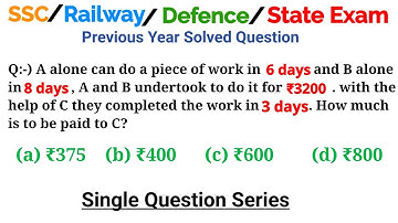 A alone can do a piece of work in 6 days and B alone in 8 days,A and B undertook to do it for ₹ 3200