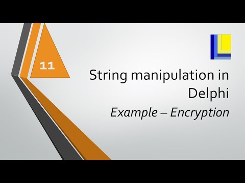 String Handling in Delphi (part 11) Encryption Example 2