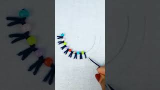 Beautiful neck embroidery tutorial  #fblifestyel  #fypシ  #shorstvideo  #stitch  #trending