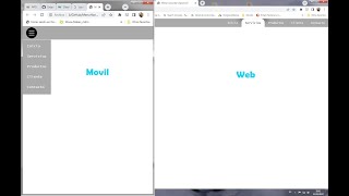 Menú horizontal
