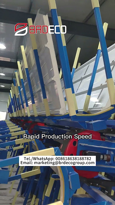 Automated Cutting、Rapid Production Speed、Secure & Reliable Packing、PU Panel Warehouse Display！