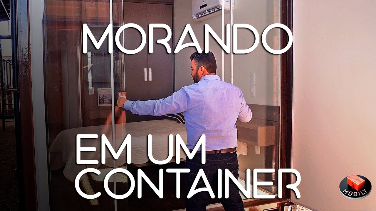 Container finalizado e mostrado dentro da fábrica