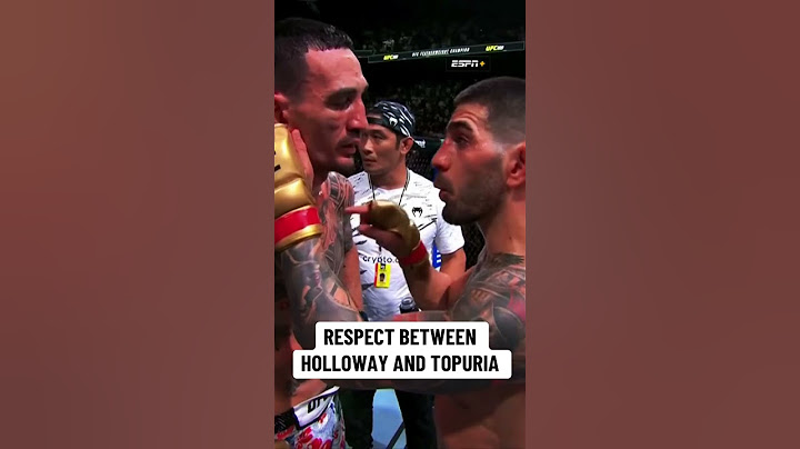 All love between Ilia Topuria and Max Holloway after their #UFC308 fight 🤝 #shorts