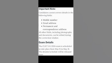 CUET UG 2024|Correction Window|