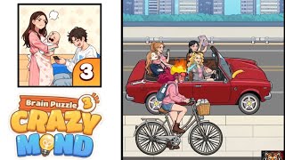 Brain Puzzle 3 Level 134 fall down fast Walkthrough | help the red haired Girl