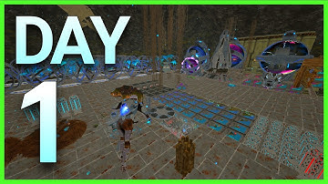 Day 1 Claiming the MOST OVERPOWERED CAVE In ARK | Solo INX Ark PVP