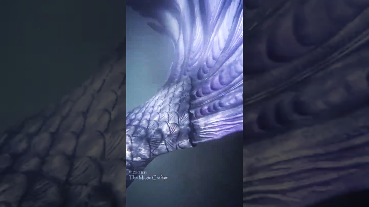 Mermaid Phantom swims past the camera (underwater) 