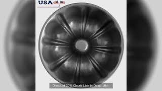 Non-Stick Bundt Cake Pan 6 Inch Fluted Tube Baking Pan Durable Aluminized Steel Oven Safe 450F Easy