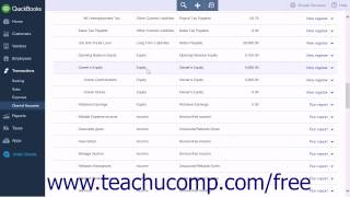 QuickBooks Online Plus 2015 Tutorial Equity Accounts Intuit Training