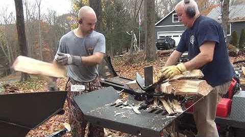 Wolfe Ridge 35 Ton Super High Output Wood Splitter 6 Way Wedge - Working out the kinks