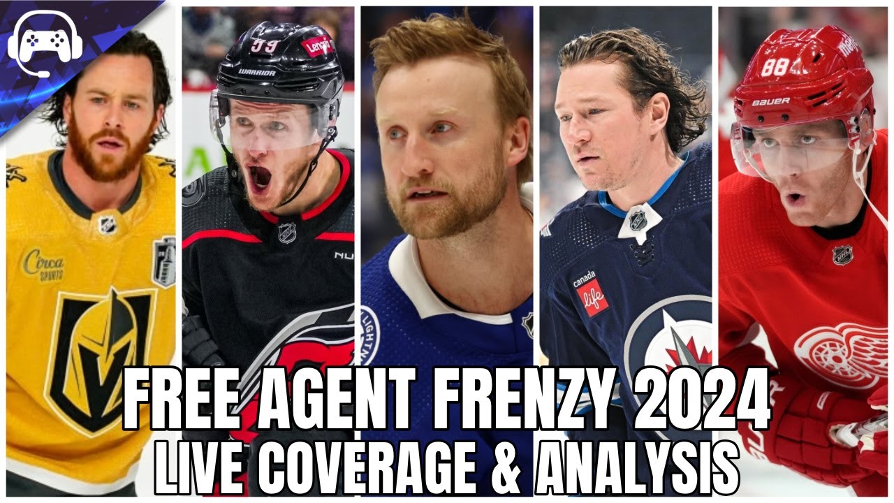 NHL FREE AGENT FRENZY 2024 Live Coverage & Analysis YouTube