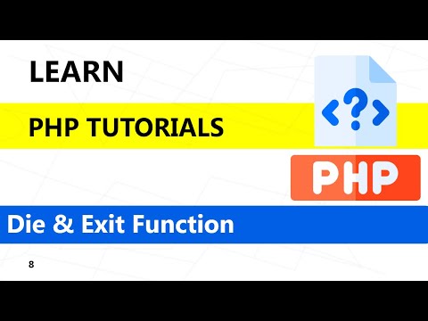 PHP Die and Exit Functions Tutorials | Php tutorials for beginners with MySQL