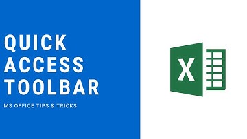 How to add commands to the quick access toolbar in excel? - MS Office Tips and Tricks
