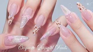네일 ASMR | 요염한 레오파드 네일🎀 ✨ASMR 네일 ​​아트 컬렉션 | 셀프 네일 | 프렌치 네일 screenshot 4