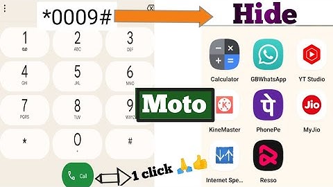 How to hide apps in Motorola | Motorola phone me apps hide kaise kare | moto dialer hide app no root