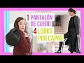 Cómo combinar un pantalón de cuero  Tendencias otoño 2020