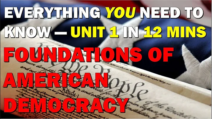 Unit 1 Review Foundations of American Democracy AP Government