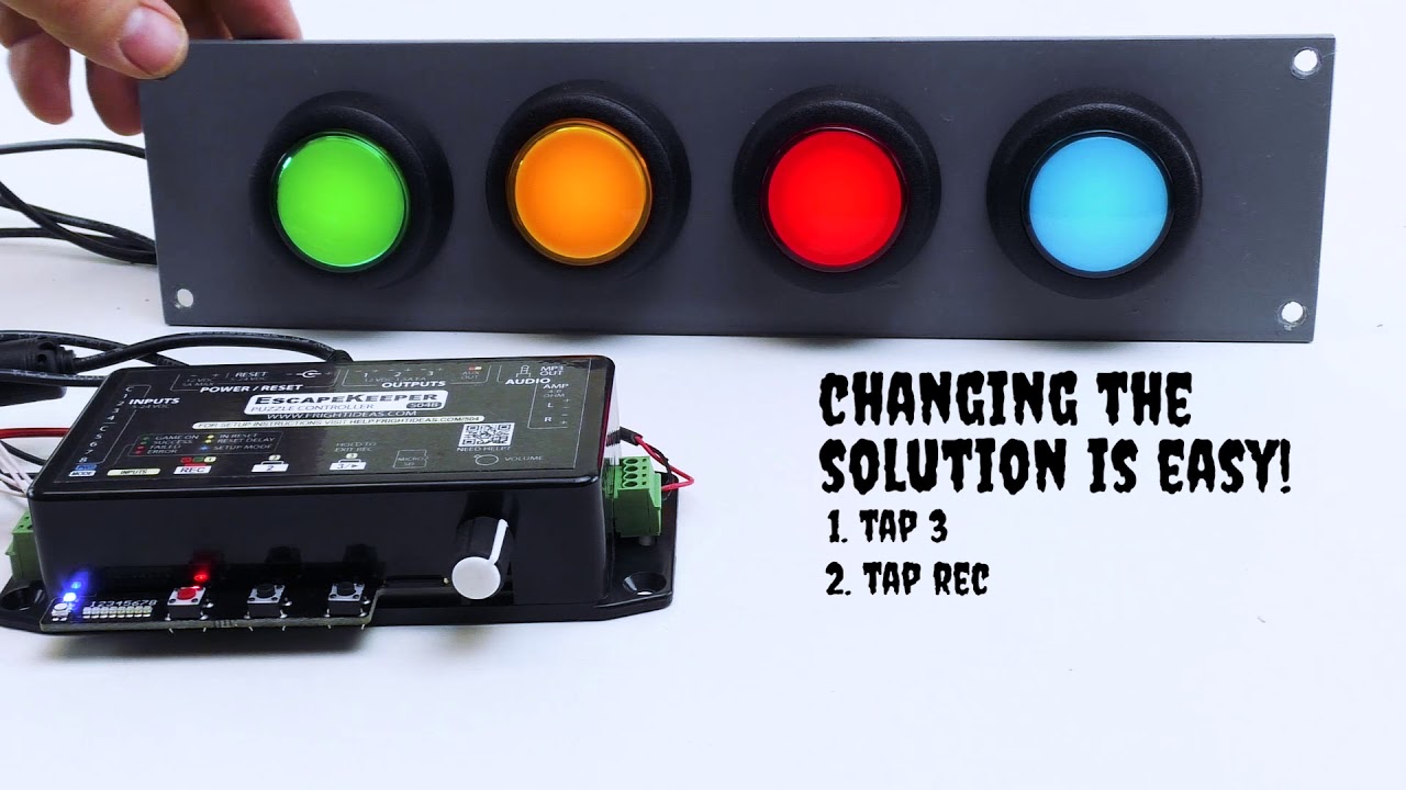 Press the Buttons Escape Room Puzzle