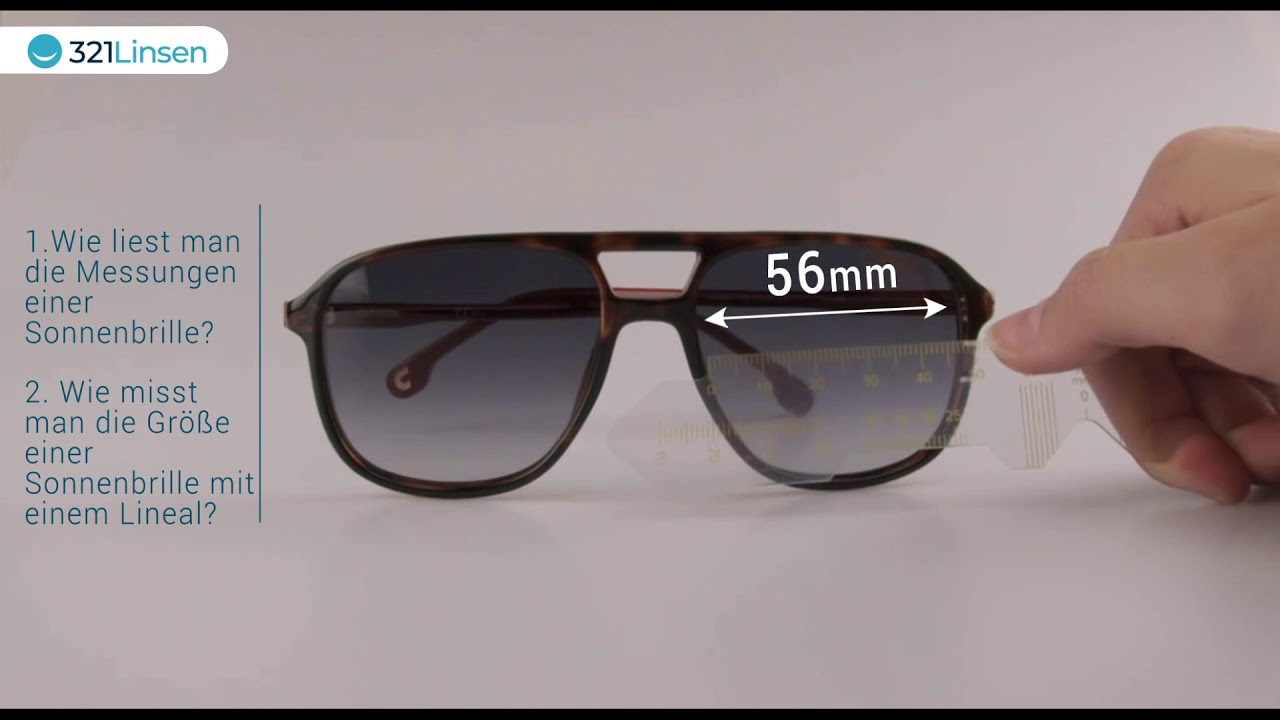Sonnenbrillen-Größe ermitteln: Die Schritt-für-Schritt-Anleitung! |  321Linsen
