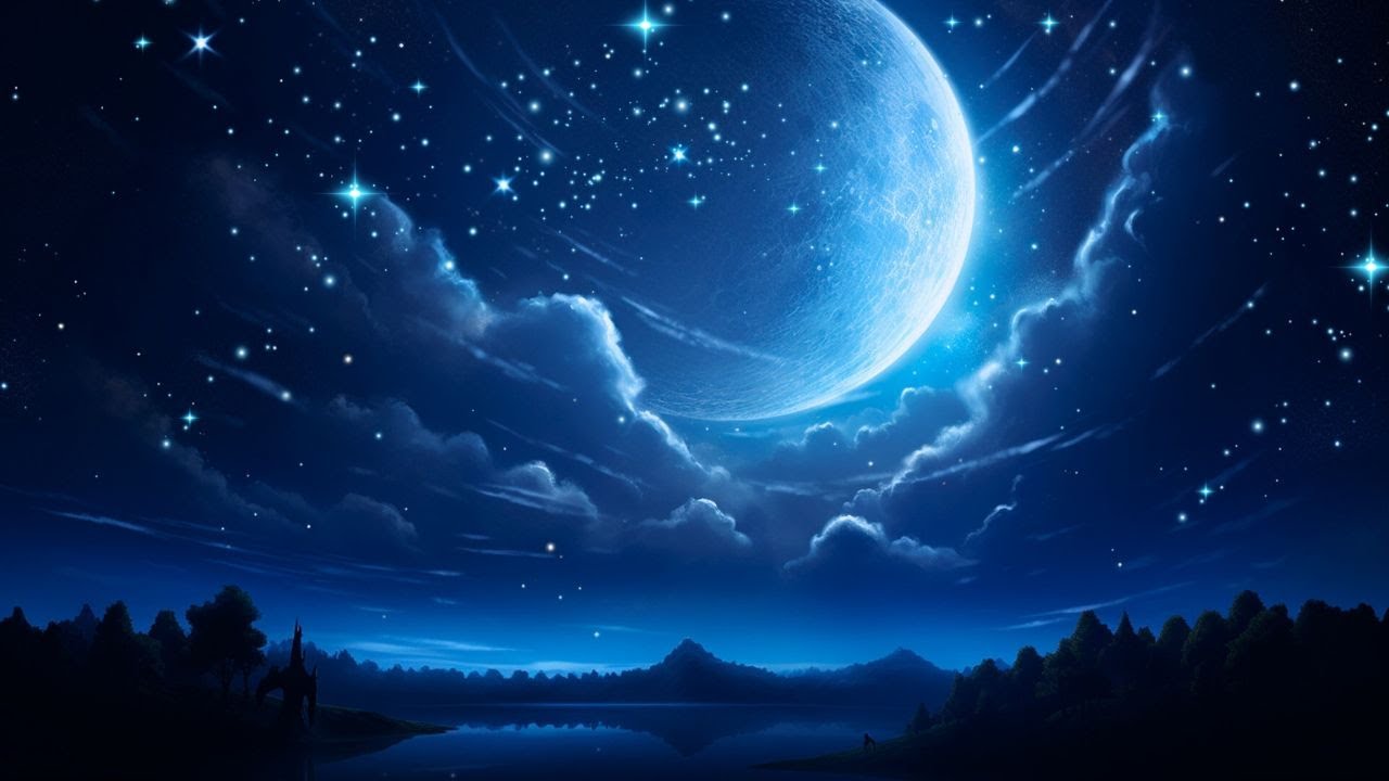 Heavenly Night 💜 Calm Magic Sleep Music ★ Peaceful Deep Sleeping 🎵 Fall ...