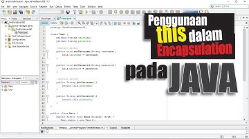 #23 Java - Contoh penggunaan keyword "this" dalam method setter & getter (encapsulation)
