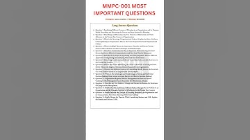 MMPC-001 MOST IMPORTANT QUESTIONS IGNOU , IGNOU mmpc-001 December exams , IGNOU mba , mba exam ignou