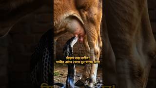বিরল দৃশ্য: গরুর সাথে সাপের বন্ধুত্ব? | CGI Animation. #shortsfeed #shorts #youtubeshorts