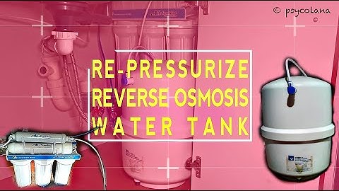 How to Repressurize a Reverse Osmosis Water Tank | KEMFLO | AquaKut