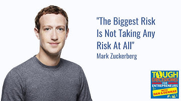 Daily Tip 80: Billionaire Mark Zuckerberg - "The Biggest Risk Is Not Taking Any Risk At All"