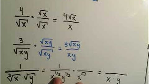 Rationalize the Denominator