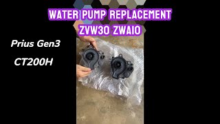 (ENG Sub) Waterpump Replacement Prius Gen3 Third Gen ZVW30 Lexus CT200H ZWA10